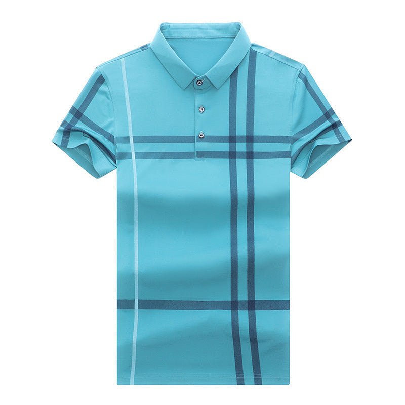 Simon – Summer Men's Polo Shirt with Stripe Pattern