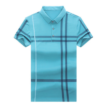 Simon – Summer Men's Polo Shirt with Stripe Pattern