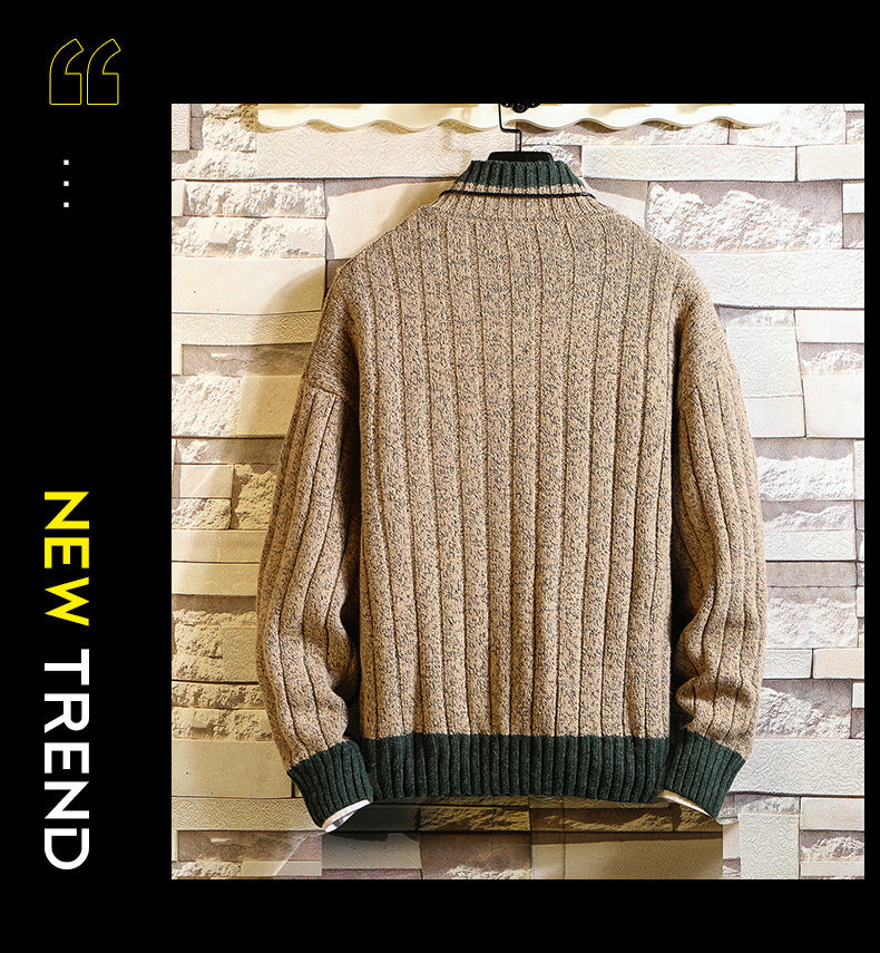 Peter – Long-Sleeve Thick Half-Turtleneck Sweater for Men