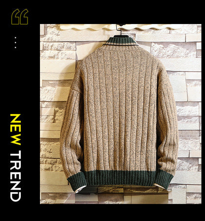 Peter – Long-Sleeve Thick Half-Turtleneck Sweater for Men