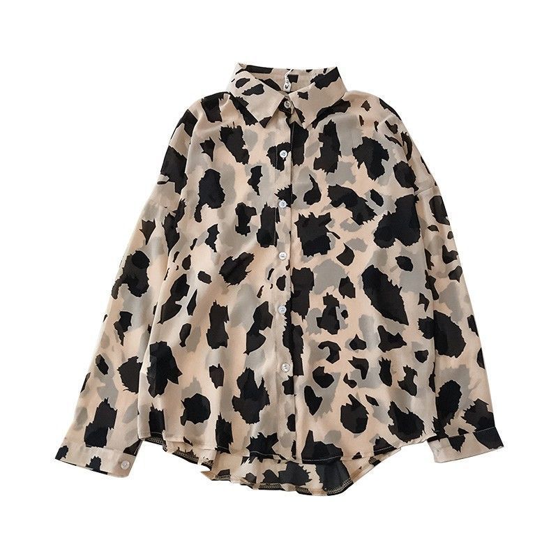 Percy – Simple Hong Kong Style Shirt with Leopard Pattern