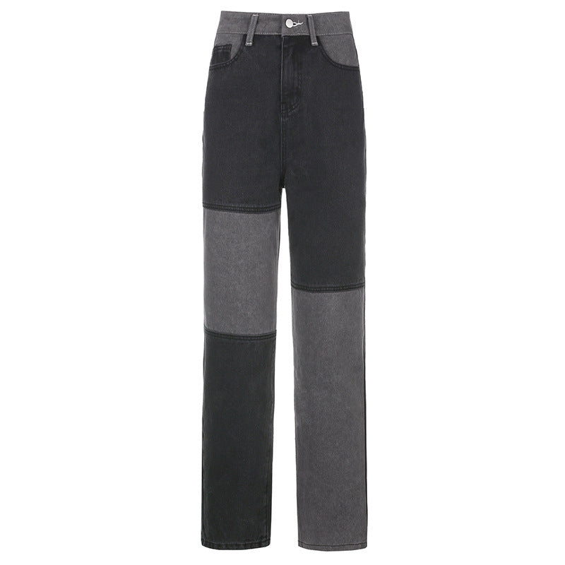 Jane – High-Waisted Jeans with Contrast Stitching