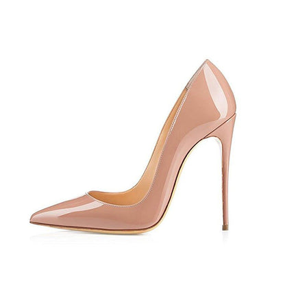 Fiona – Sexy Women's Stilettos in Vegan Leather Apricot