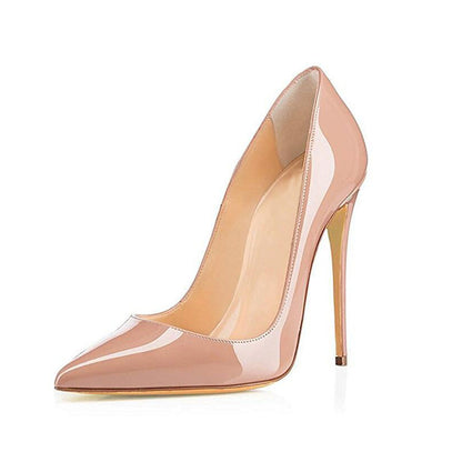 Fiona – Sexy Women's Stilettos in Vegan Leather Apricot