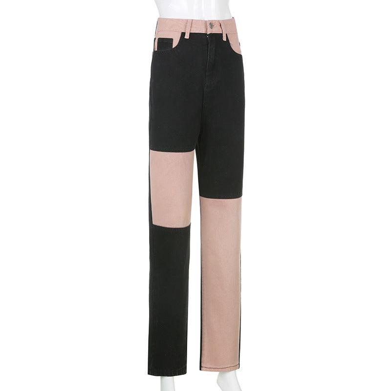 Jane – High-Waisted Jeans with Contrast Stitching