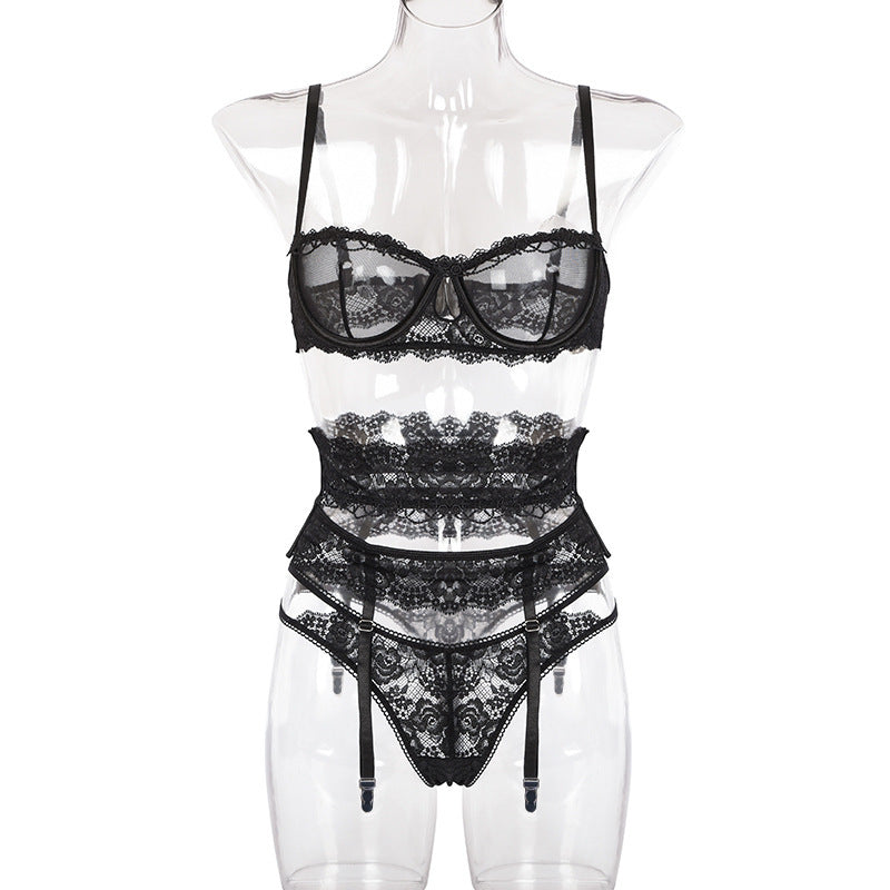 Kelly – Transparent Lace Bra Set