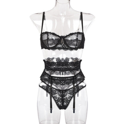 Kelly – Transparent Lace Bra Set
