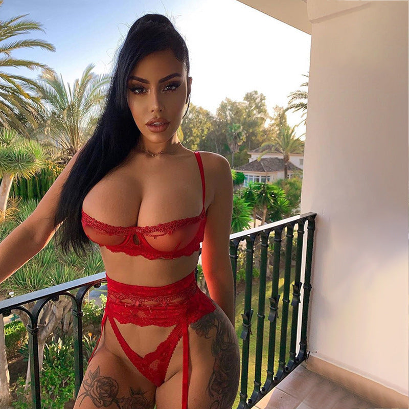 Kelly – Transparent Lace Bra Set