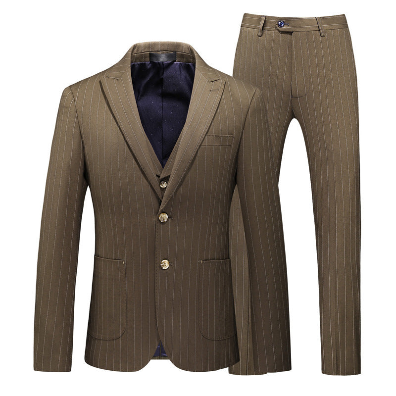 Jon – Striped Men's Suit in Slim-Fit Style