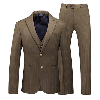 Jon – Striped Men's Suit in Slim-Fit Style