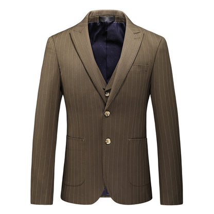 Jon – Striped Men's Suit in Slim-Fit Style