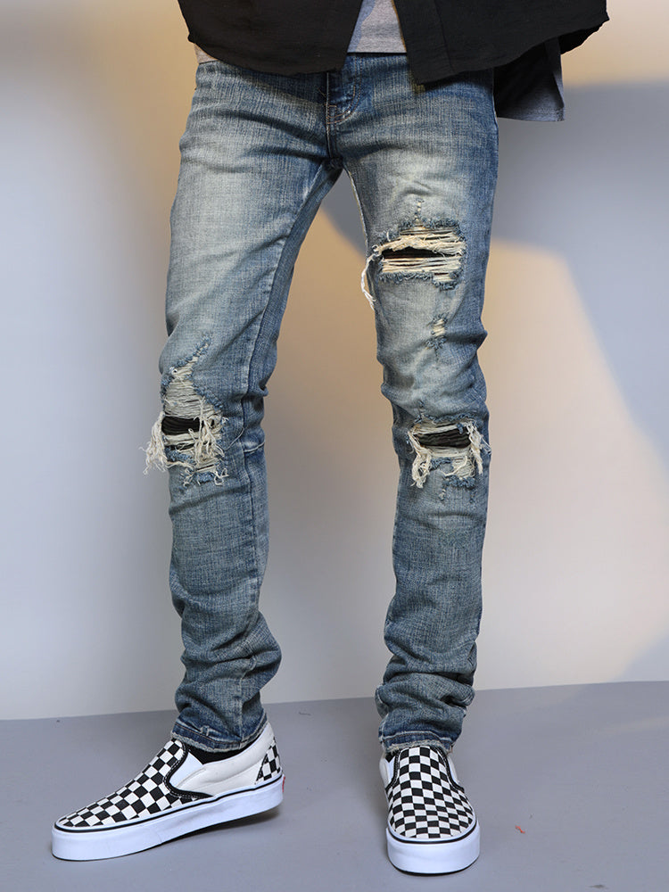 Ralph – Distressed Washed Blue Jeans