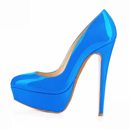 Brenda – Elegant High Women's Shoes with Round Toe