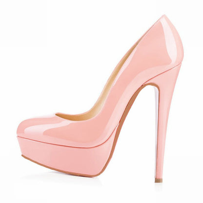 Brenda – Elegant High Women's Shoes with Round Toe