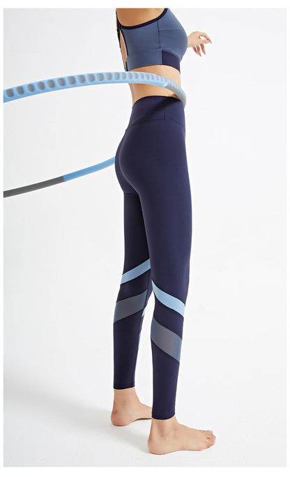 Sharon – Slim Yoga Pants with Trendy Peach Design