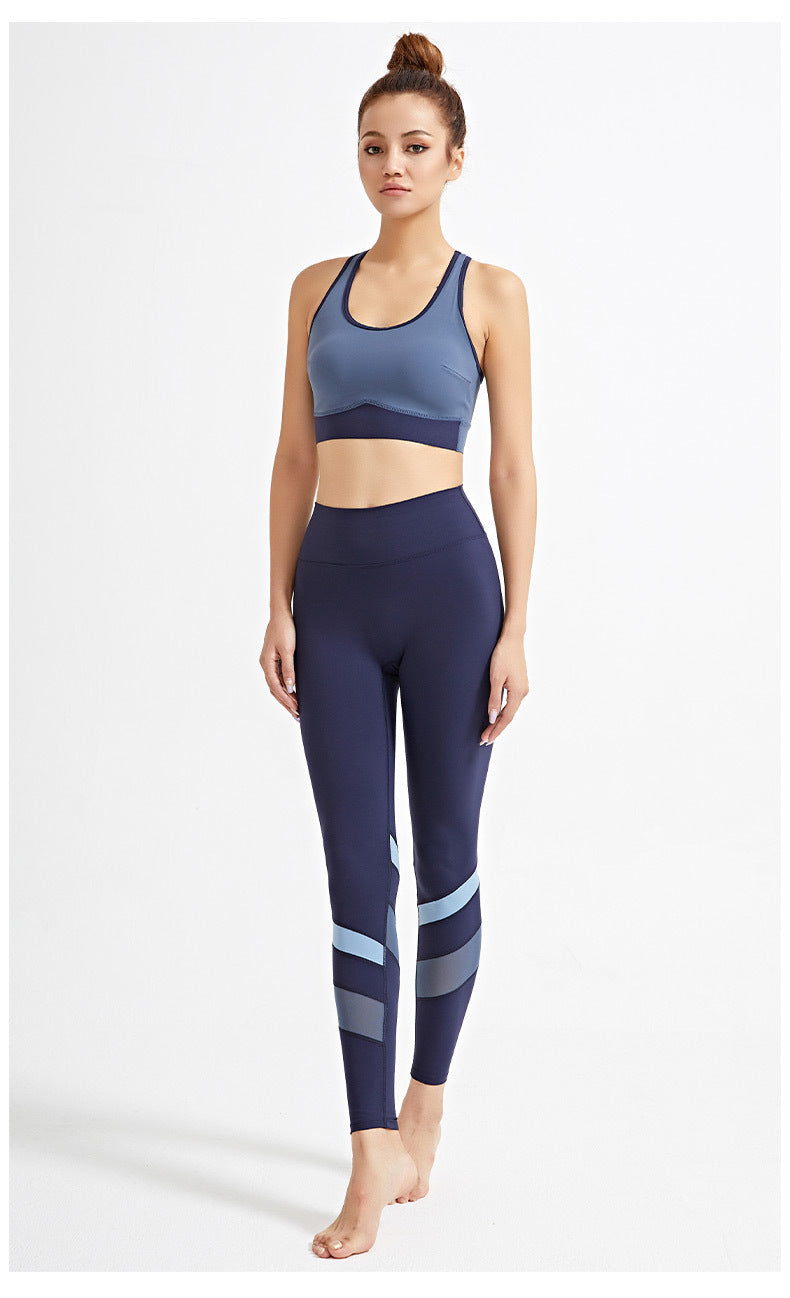 Sharon – Slim Yoga Pants with Trendy Peach Design