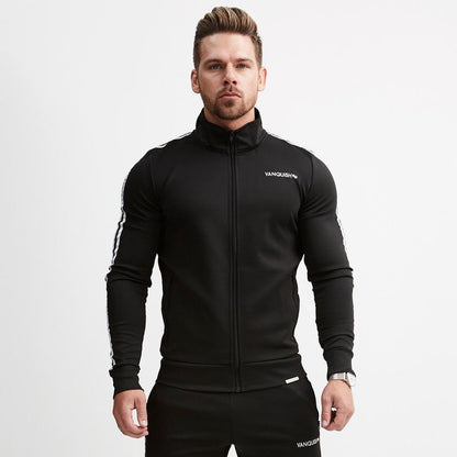 Oliver – Striped Slim-Fit Running Sports Sweatshirt for Men