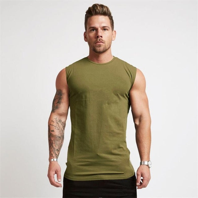 Stan – Sleeveless Men's Cotton Sports Shirt