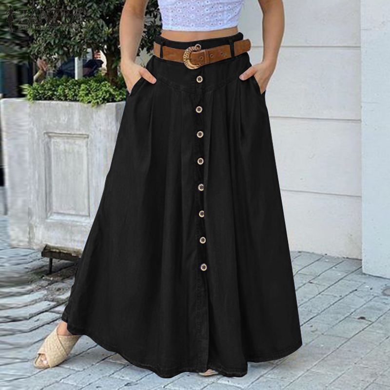 Juliet – Women's High-Waist Skirt in Solid Color
