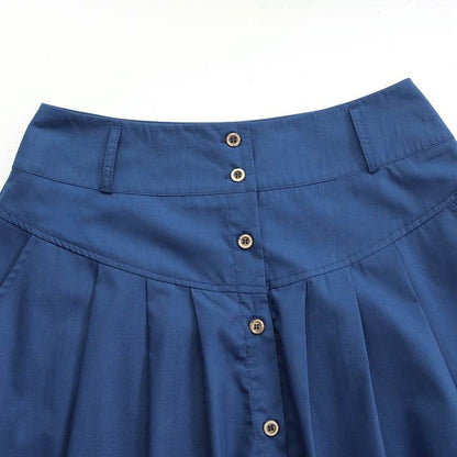 Juliet – Women's High-Waist Skirt in Solid Color