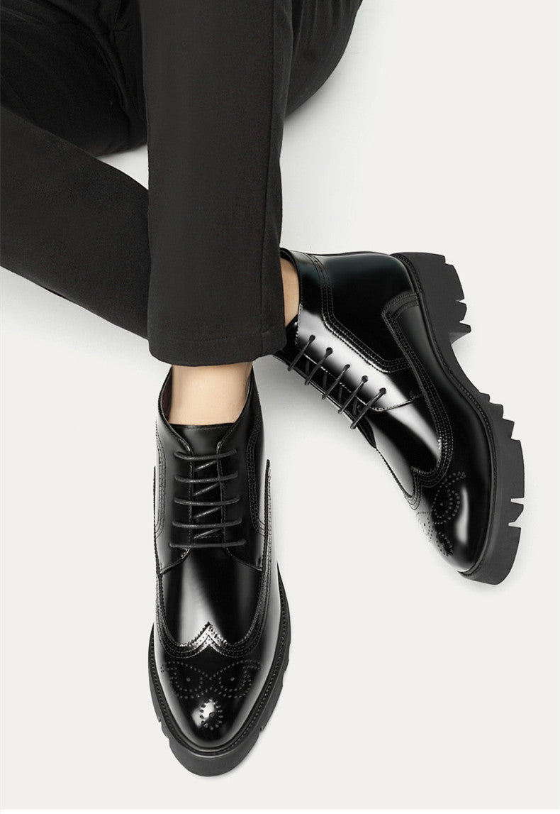 Scott – Thick-Soled British High-Top Boots in Vegan Leather