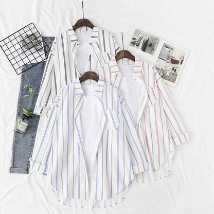 Clara – Classic Women's Cardigan with Stripes