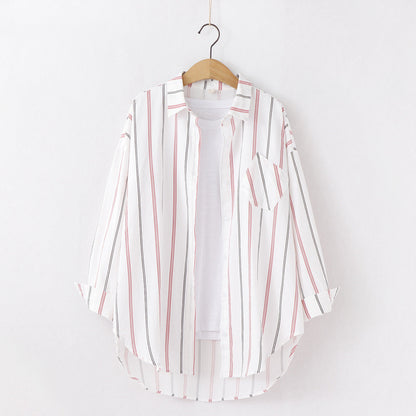 Clara – Classic Women's Cardigan with Stripes