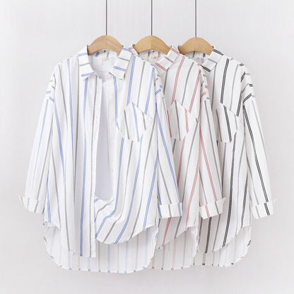 Clara – Classic Women's Cardigan with Stripes