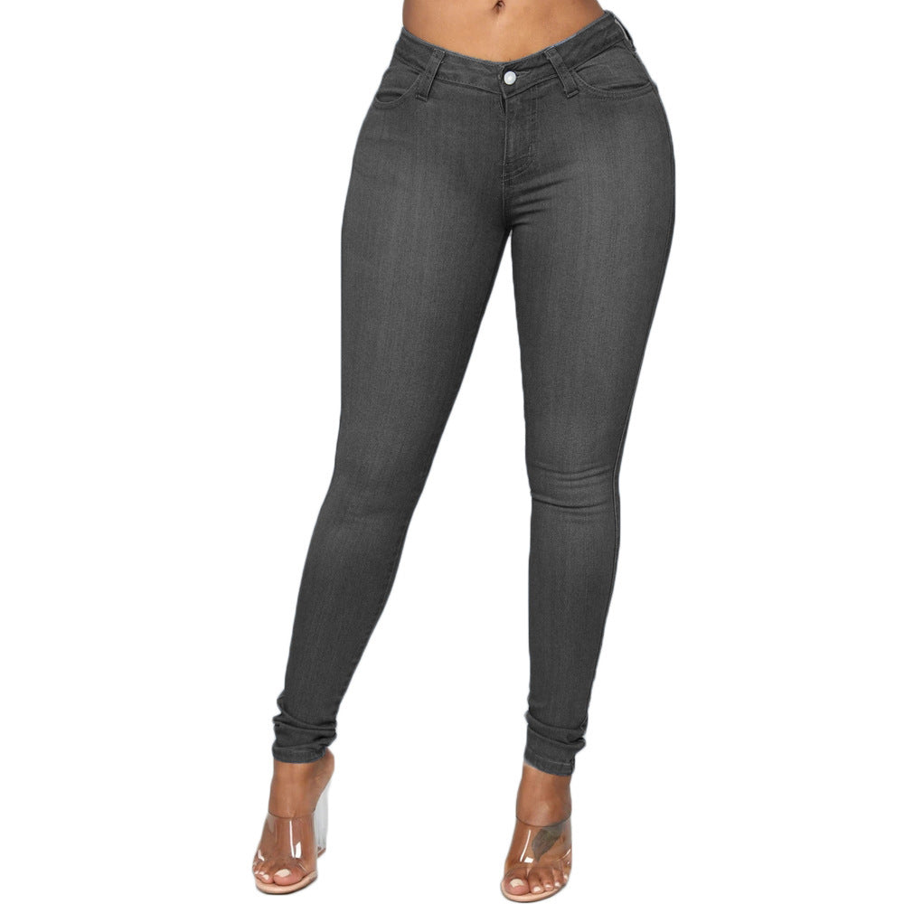 Jacqueline – European Style Women's Skinny Jeans with Pencil Cut