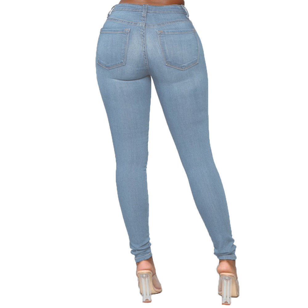 Jacqueline – European Style Women's Skinny Jeans with Pencil Cut