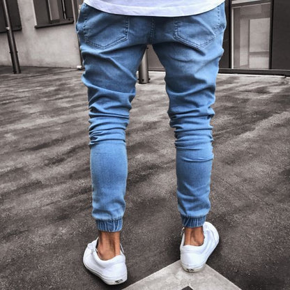Louis – Fashionable Men's Slim-Fit Light Blue Jeans