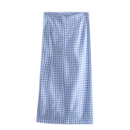 Lucy – Elegant Women's Skirt with High Slit and Back Zipper