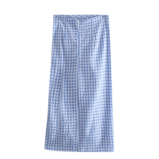 Lucy – Elegant Women's Skirt with High Slit and Back Zipper