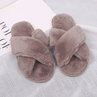 Shirley – Fluffy Women's Slippers with Non-Slip Sole