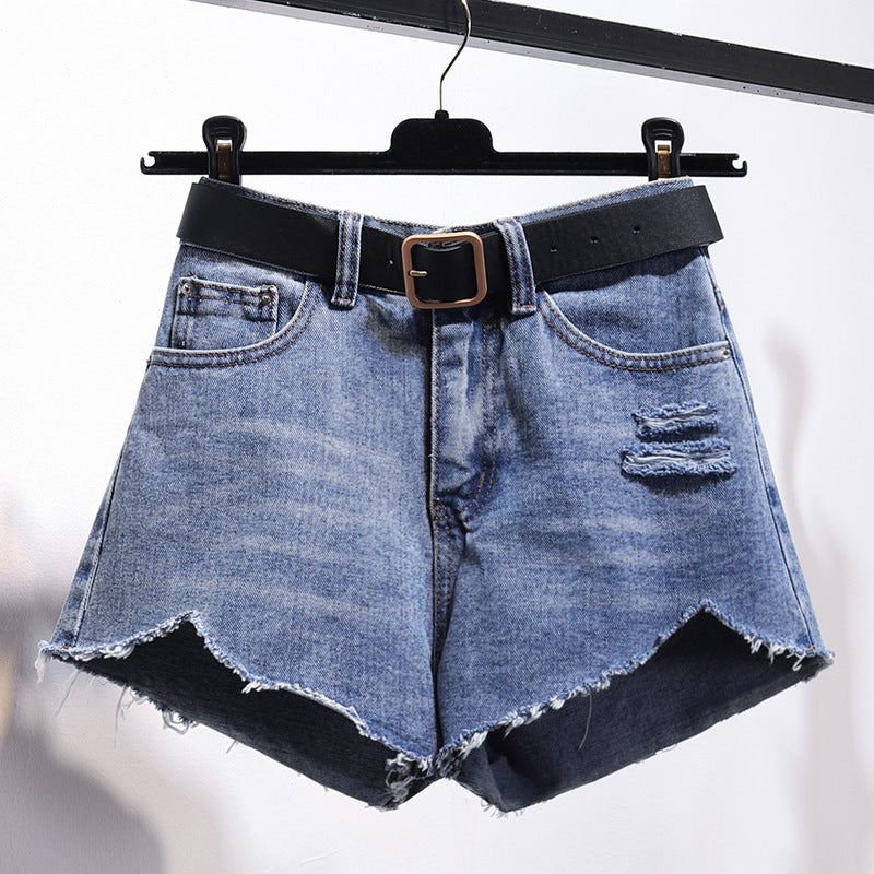 Mary – Irregular Denim Shorts for Women