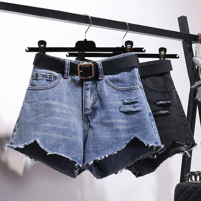 Mary – Irregular Denim Shorts for Women