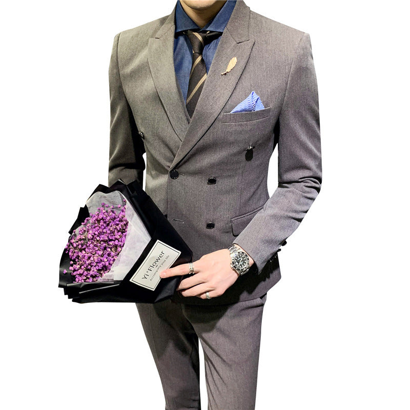 Joshua – Elegant Men's Suit with Double-Breasted Design