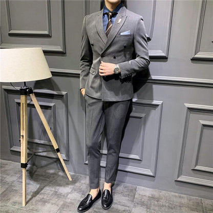 Joshua – Elegant Men's Suit with Double-Breasted Design
