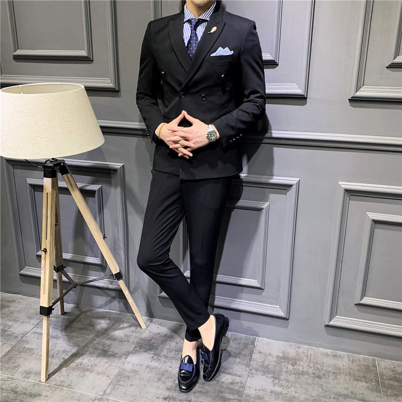 Joshua – Elegant Men's Suit with Double-Breasted Design