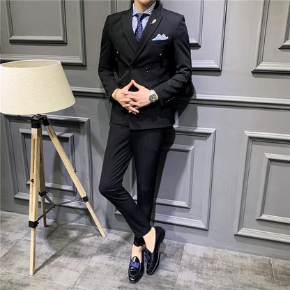Joshua – Elegant Men's Suit with Double-Breasted Design