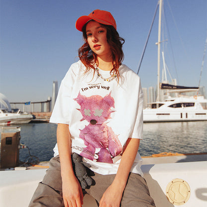 Anna – Reflective Oversized T-Shirt with Stylish Print