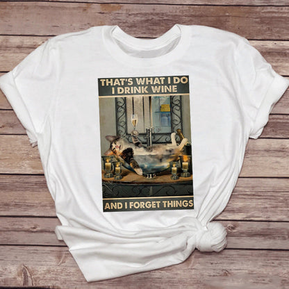 Christina – Fun Cat T-Shirt with Coffee Design