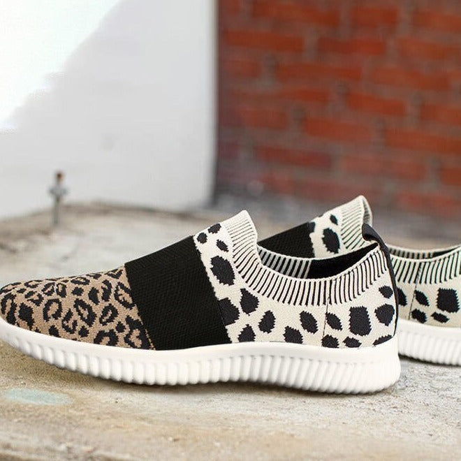 Pamela – Comfortable Women's Sneakers with Leopard Print