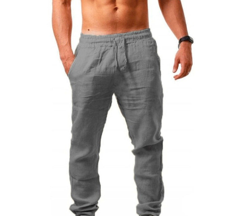 Sue – Comfortable Loose Fit Sports Pants in Breathable Cotton and Linen