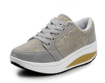 Helen – Floral Wedge Shoes for Height Enhancement