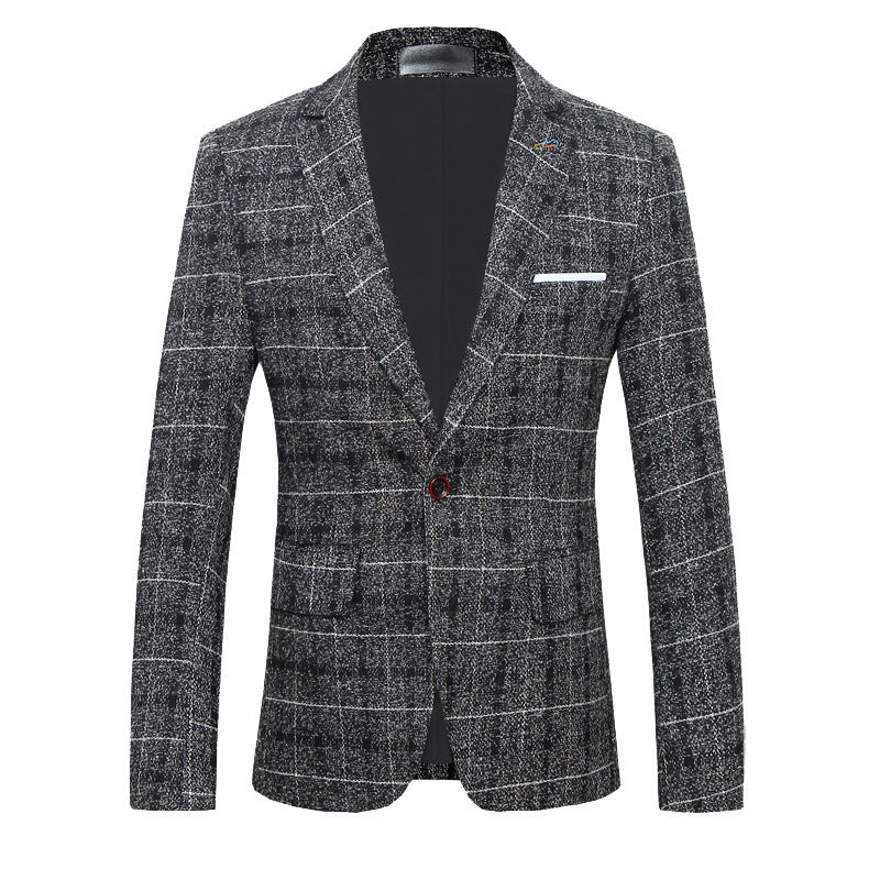 Winston – Slim Men's Suit with Classic Check Pattern