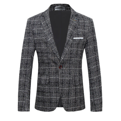 Winston – Slim Men's Suit with Classic Check Pattern