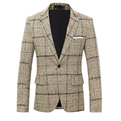 Winston – Slim Men's Suit with Classic Check Pattern
