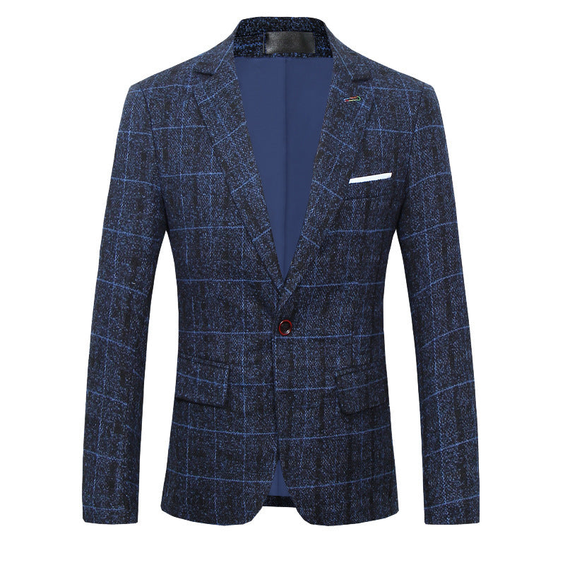 Winston – Slim Men's Suit with Classic Check Pattern