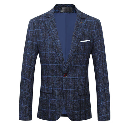 Winston – Slim Men's Suit with Classic Check Pattern